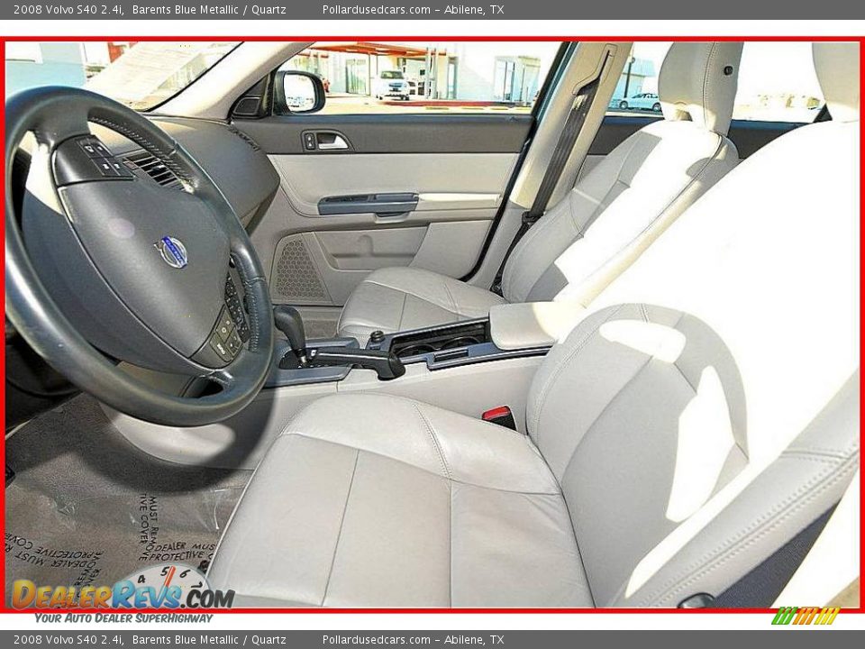 2008 Volvo S40 2.4i Barents Blue Metallic / Quartz Photo #11