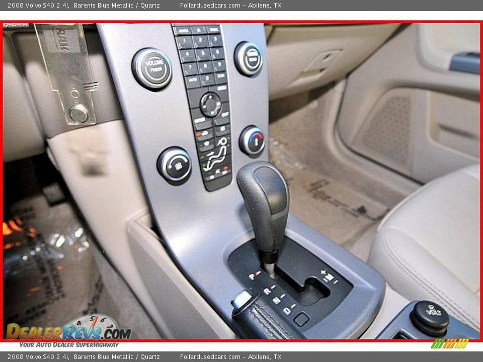 2008 Volvo S40 2.4i Barents Blue Metallic / Quartz Photo #23