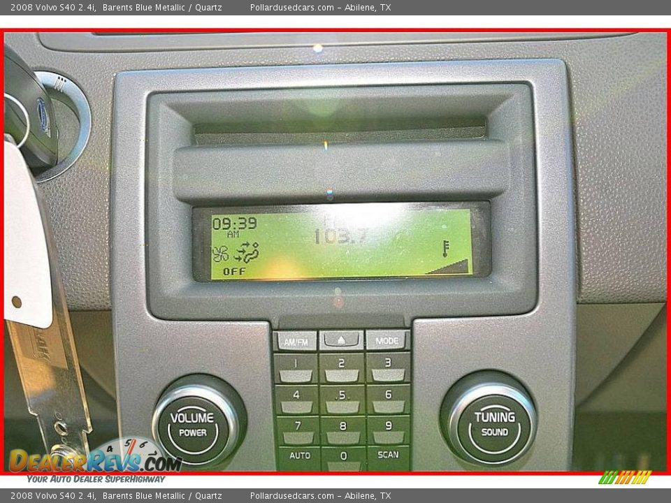 2008 Volvo S40 2.4i Barents Blue Metallic / Quartz Photo #24