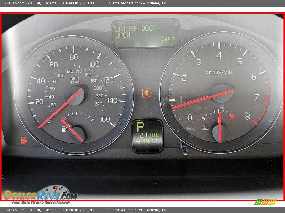 2008 Volvo S40 2.4i Barents Blue Metallic / Quartz Photo #25