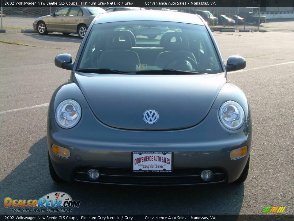 2002 Volkswagen New Beetle GLS Coupe Platinum Grey Metallic / Grey Photo #3