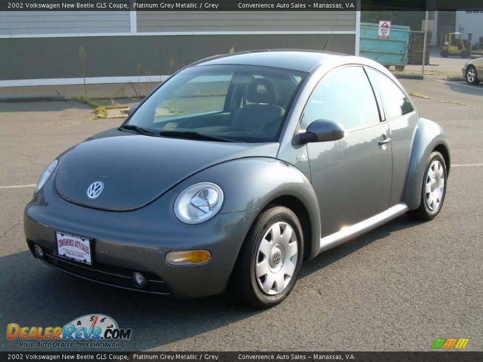 2002 Volkswagen New Beetle GLS Coupe Platinum Grey Metallic / Grey Photo #4
