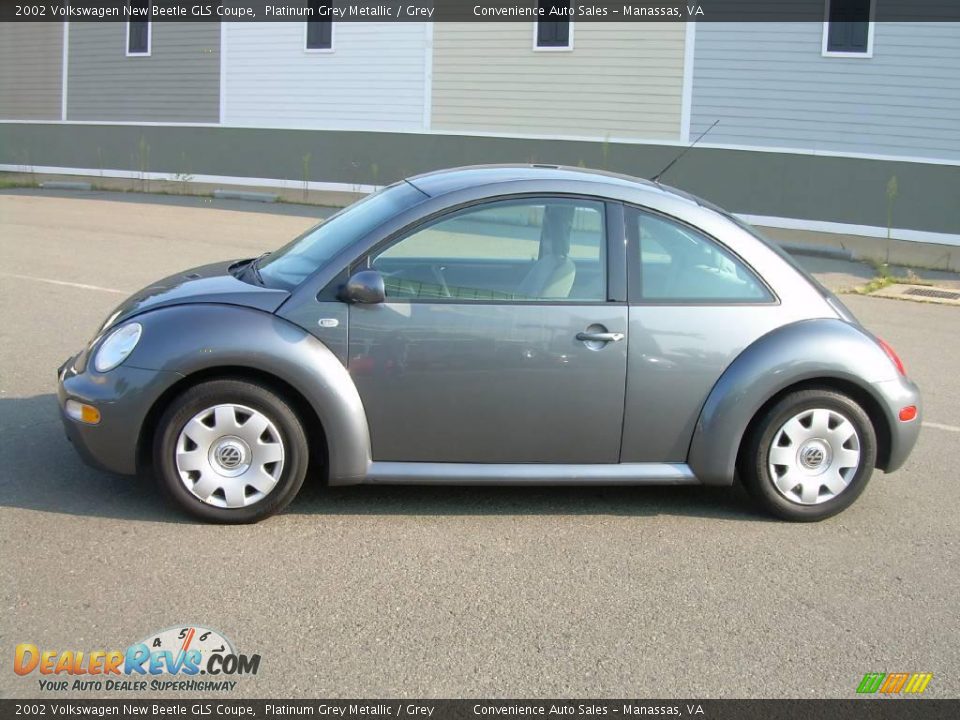 2002 Volkswagen New Beetle GLS Coupe Platinum Grey Metallic / Grey Photo #5