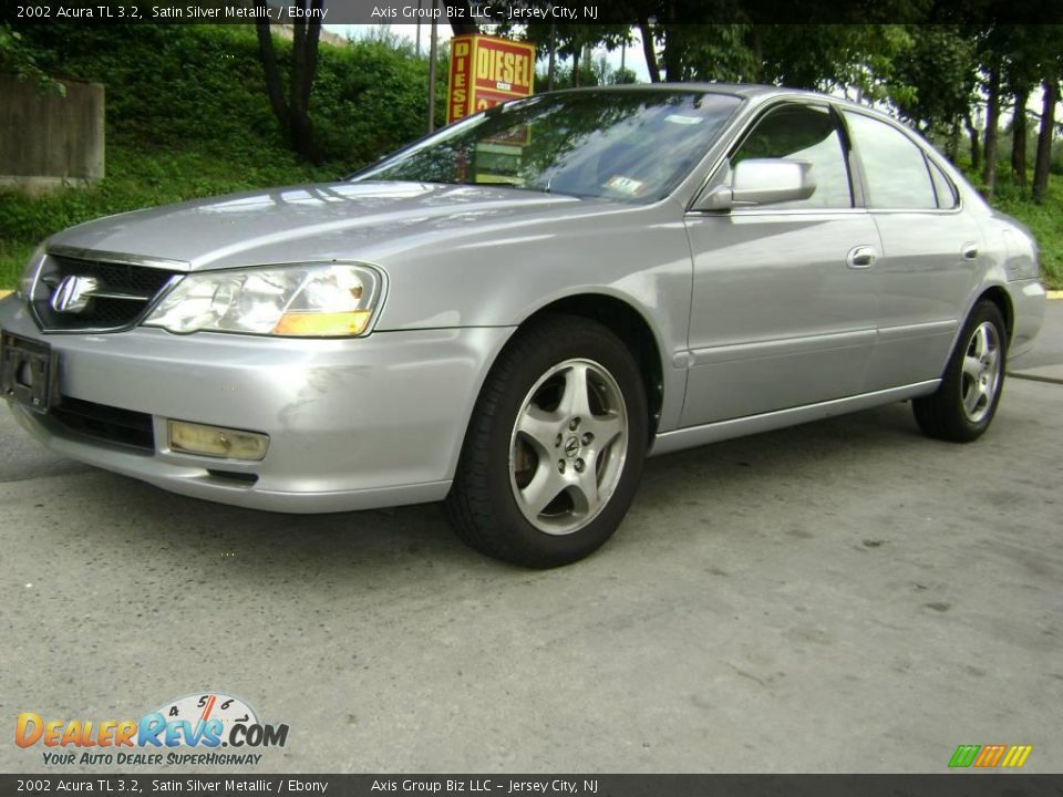 2002 Acura TL 3.2 Satin Silver Metallic / Ebony Photo #2