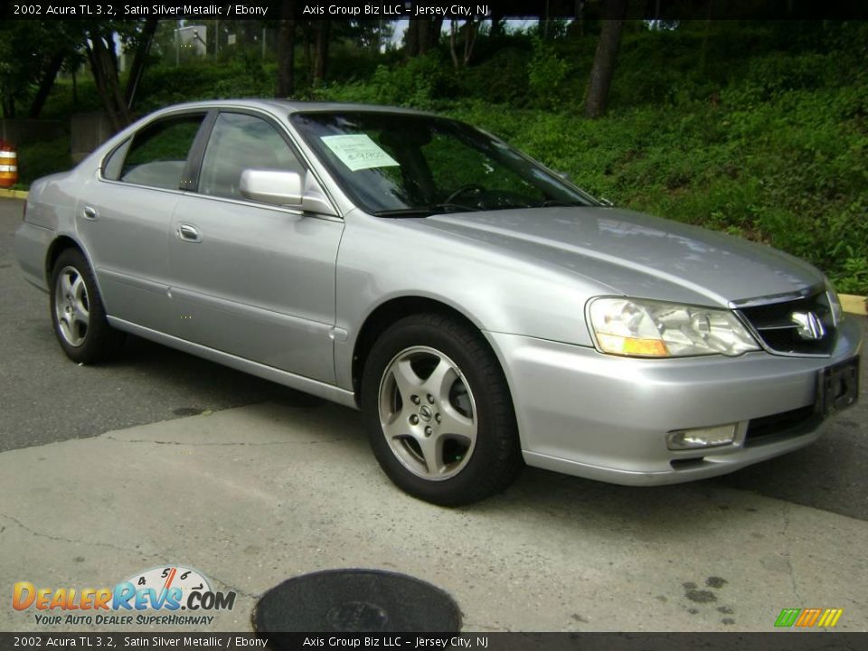 2002 Acura TL 3.2 Satin Silver Metallic / Ebony Photo #3