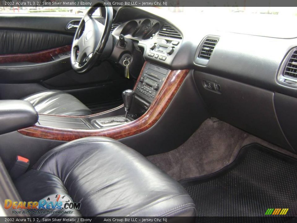 2002 Acura TL 3.2 Satin Silver Metallic / Ebony Photo #14