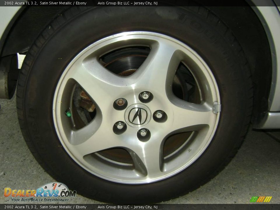 2002 Acura TL 3.2 Satin Silver Metallic / Ebony Photo #16