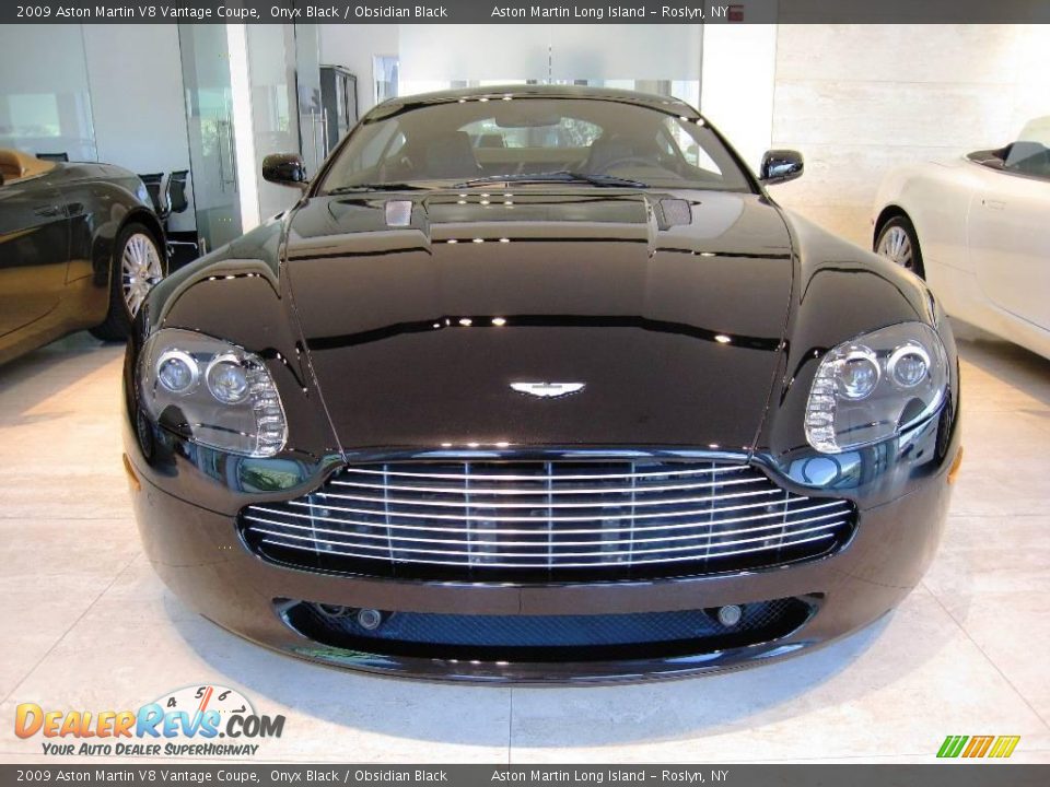 2009 Aston Martin V8 Vantage Coupe Onyx Black / Obsidian Black Photo #2