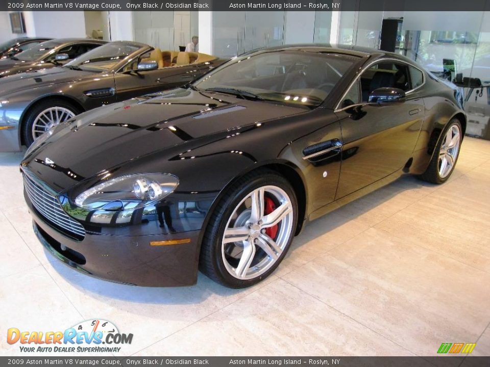 2009 Aston Martin V8 Vantage Coupe Onyx Black / Obsidian Black Photo #3