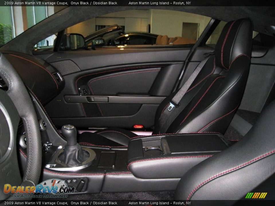 2009 Aston Martin V8 Vantage Coupe Onyx Black / Obsidian Black Photo #8