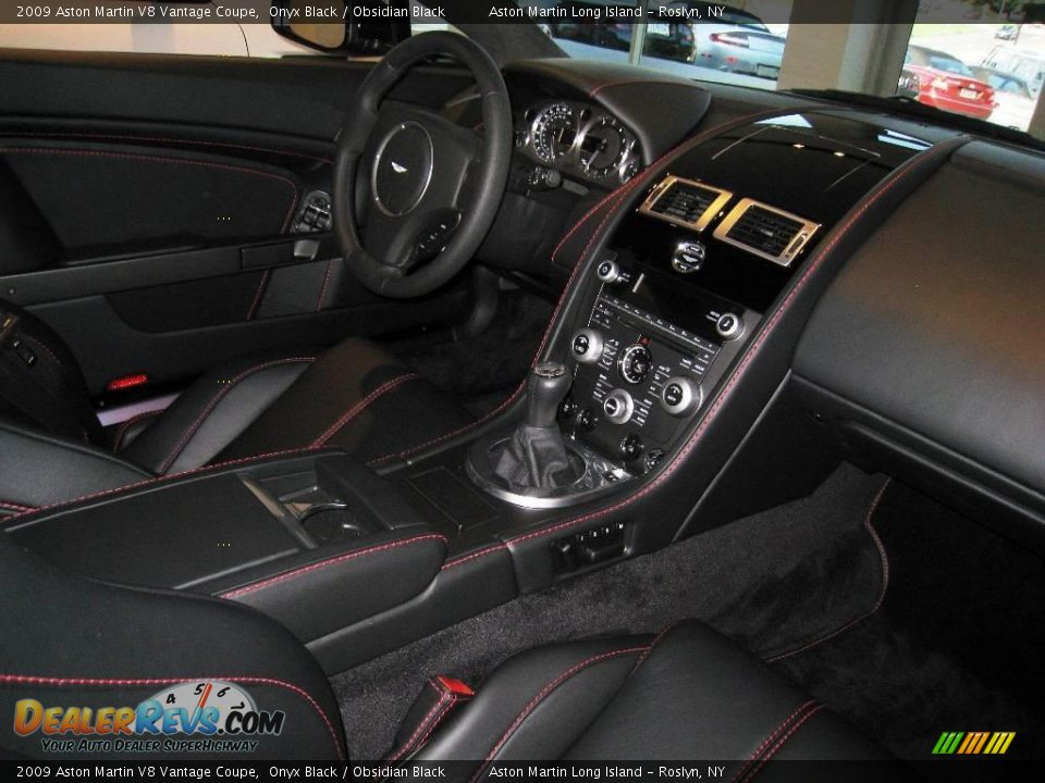 2009 Aston Martin V8 Vantage Coupe Onyx Black / Obsidian Black Photo #10