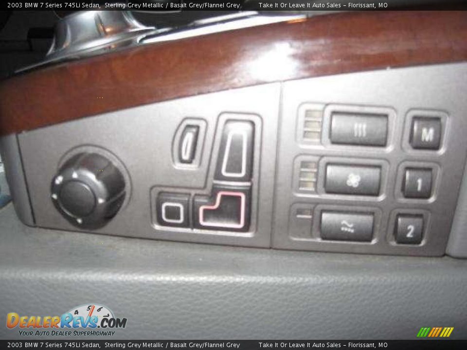 2003 BMW 7 Series 745Li Sedan Sterling Grey Metallic / Basalt Grey/Flannel Grey Photo #2