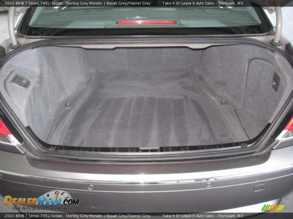 2003 BMW 7 Series 745Li Sedan Sterling Grey Metallic / Basalt Grey/Flannel Grey Photo #8