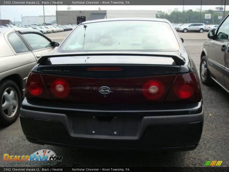 2002 Chevrolet Impala LS Black / Neutral Photo #3