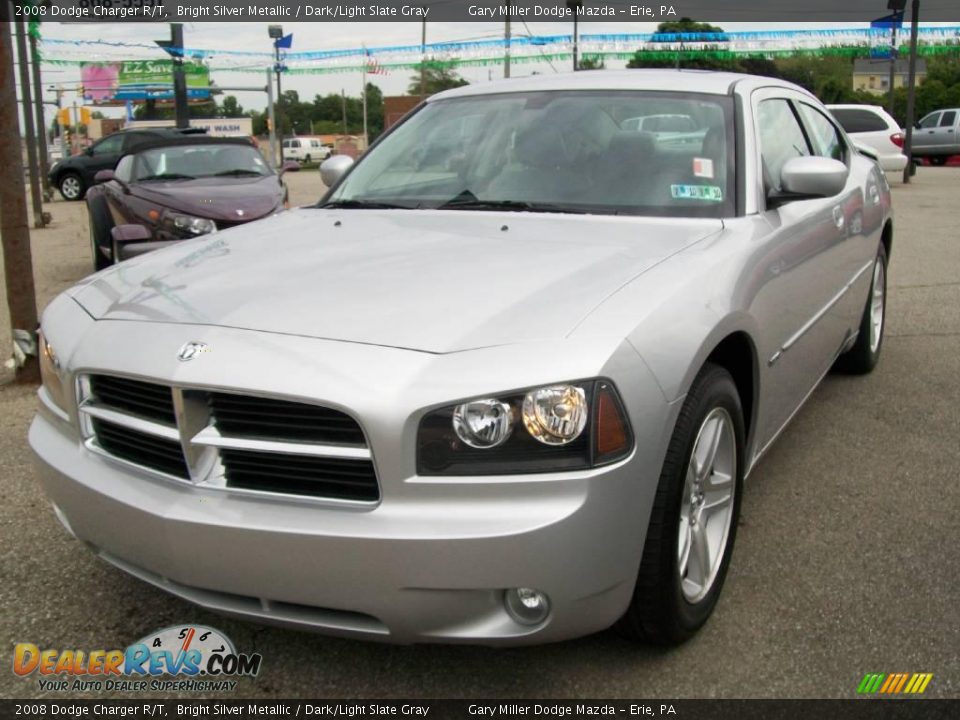 2008 Dodge Charger R/T Bright Silver Metallic / Dark/Light Slate Gray Photo #1
