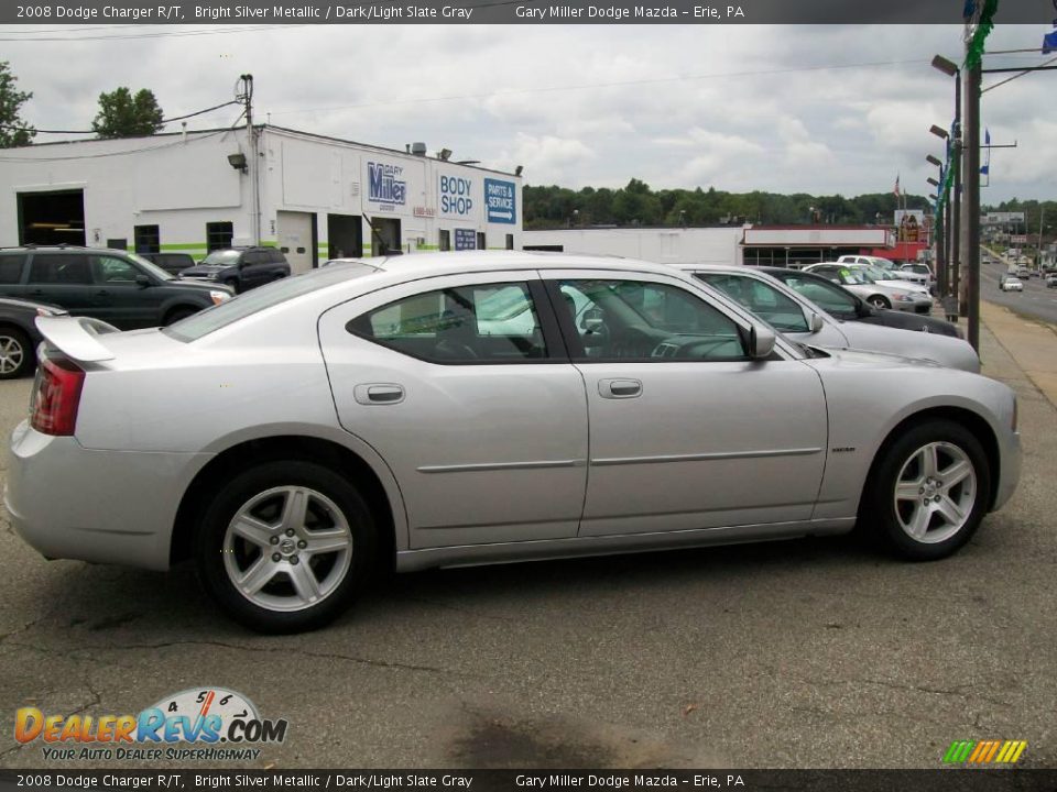 2008 Dodge Charger R/T Bright Silver Metallic / Dark/Light Slate Gray Photo #6