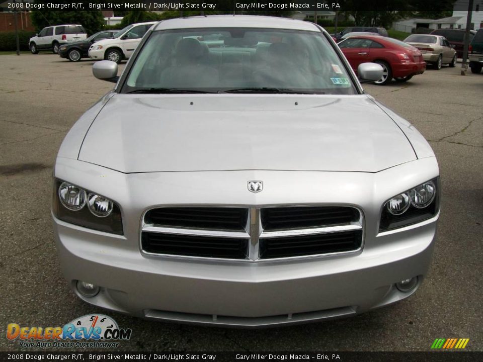 2008 Dodge Charger R/T Bright Silver Metallic / Dark/Light Slate Gray Photo #8