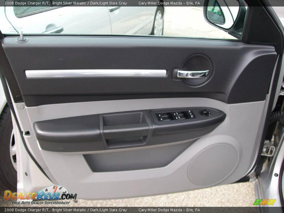 2008 Dodge Charger R/T Bright Silver Metallic / Dark/Light Slate Gray Photo #10