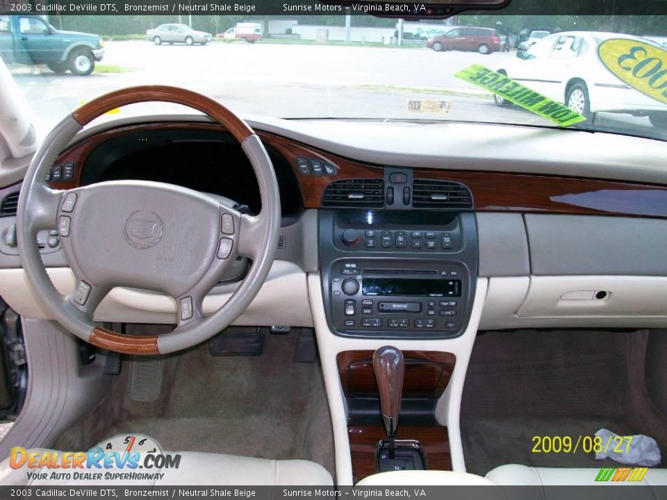 2003 Cadillac DeVille DTS Bronzemist / Neutral Shale Beige Photo #8