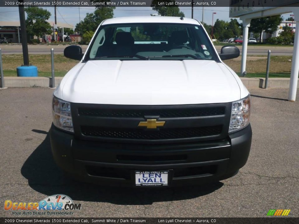 2009 Chevrolet Silverado 1500 Extended Cab Summit White / Dark Titanium Photo #2