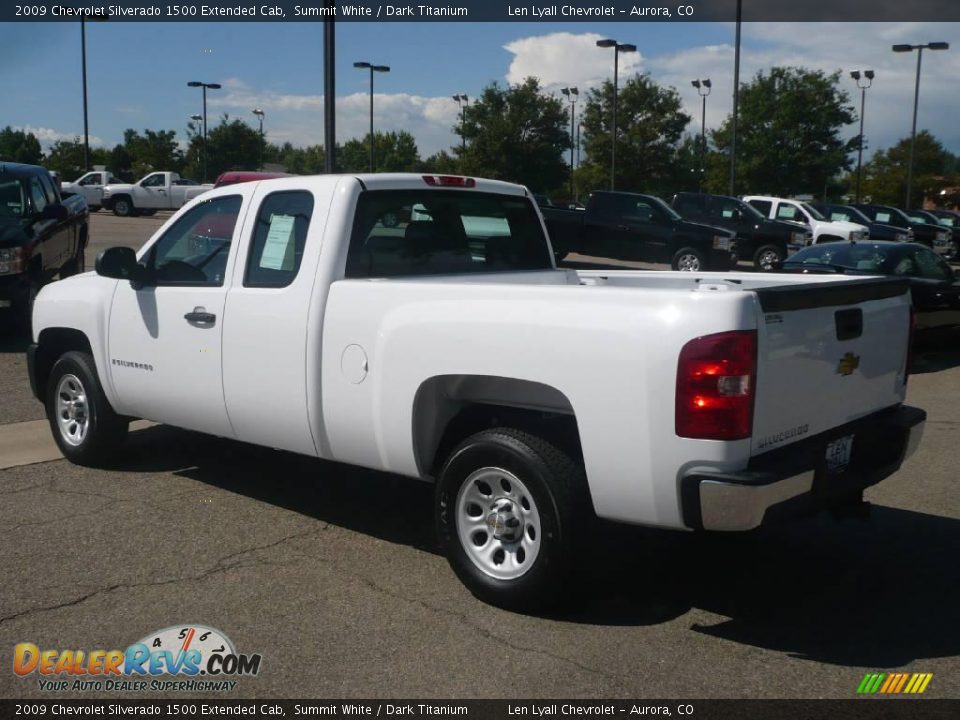 2009 Chevrolet Silverado 1500 Extended Cab Summit White / Dark Titanium Photo #4