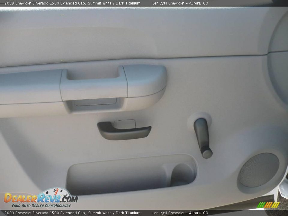 2009 Chevrolet Silverado 1500 Extended Cab Summit White / Dark Titanium Photo #7