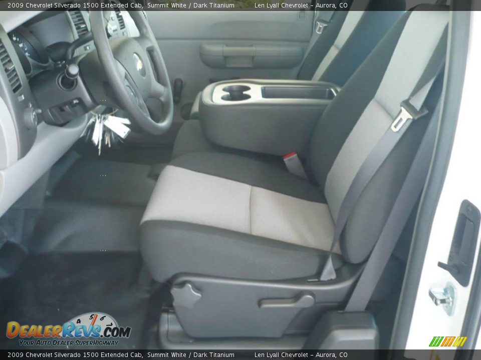 2009 Chevrolet Silverado 1500 Extended Cab Summit White / Dark Titanium Photo #8