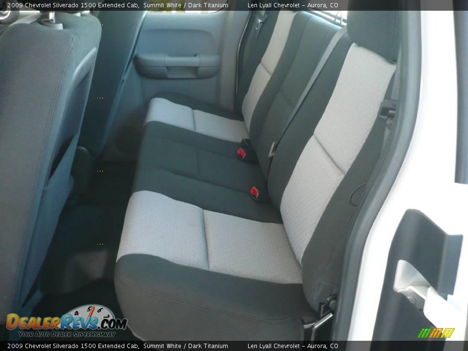 2009 Chevrolet Silverado 1500 Extended Cab Summit White / Dark Titanium Photo #9