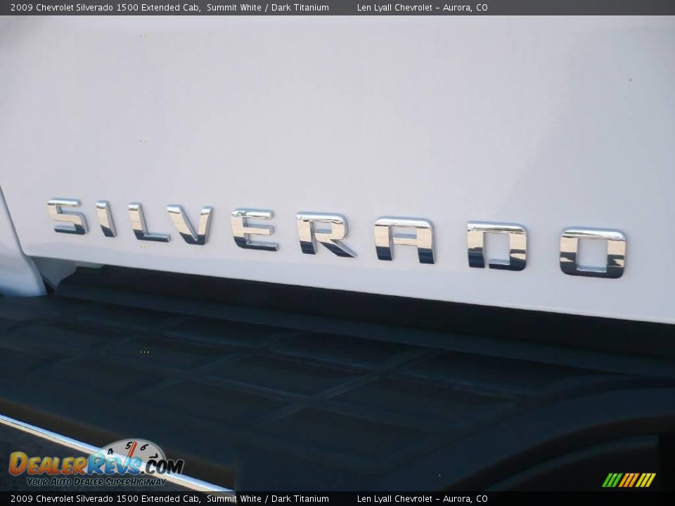 2009 Chevrolet Silverado 1500 Extended Cab Summit White / Dark Titanium Photo #11