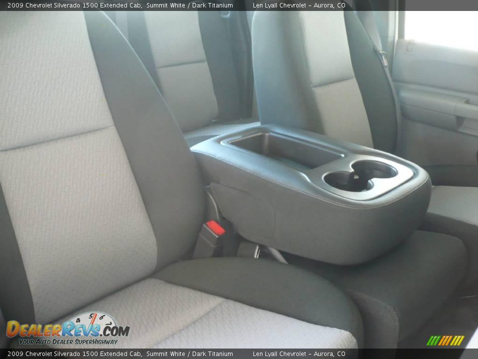 2009 Chevrolet Silverado 1500 Extended Cab Summit White / Dark Titanium Photo #13