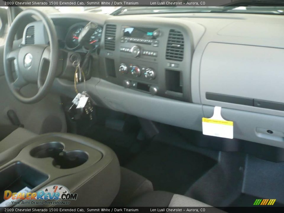 2009 Chevrolet Silverado 1500 Extended Cab Summit White / Dark Titanium Photo #15
