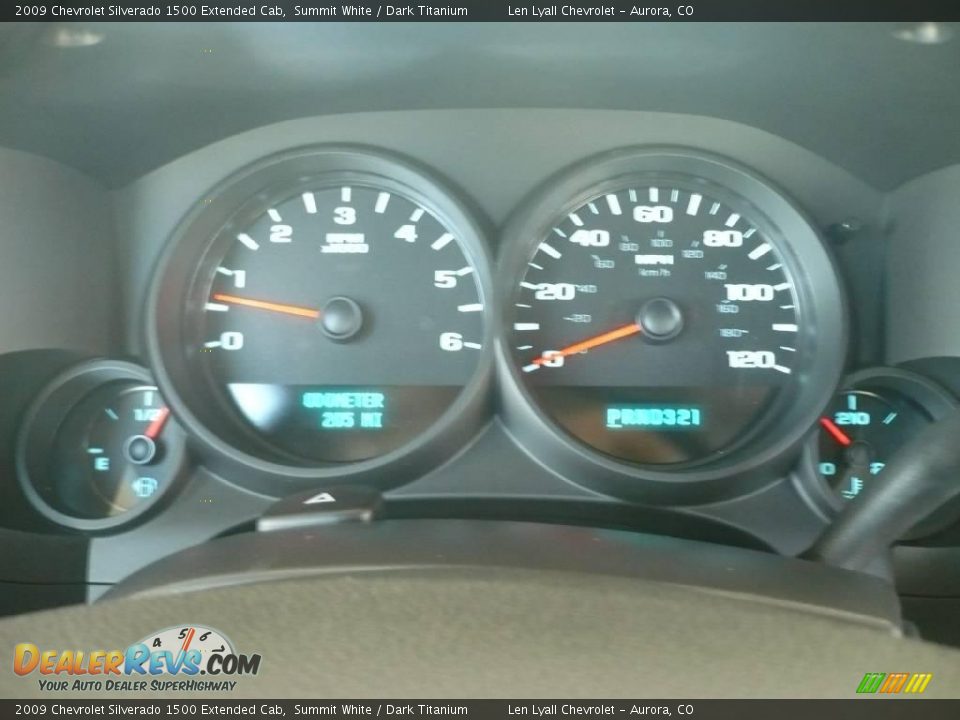 2009 Chevrolet Silverado 1500 Extended Cab Summit White / Dark Titanium Photo #16