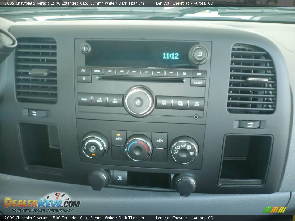 2009 Chevrolet Silverado 1500 Extended Cab Summit White / Dark Titanium Photo #17