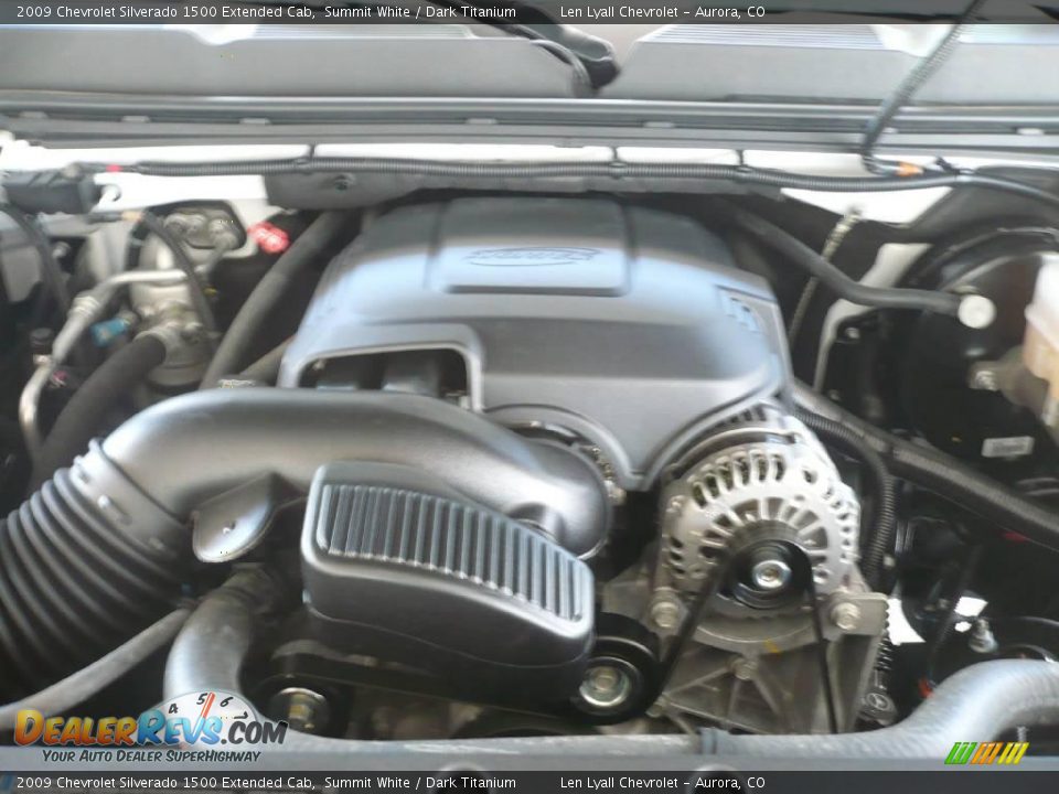2009 Chevrolet Silverado 1500 Extended Cab Summit White / Dark Titanium Photo #18