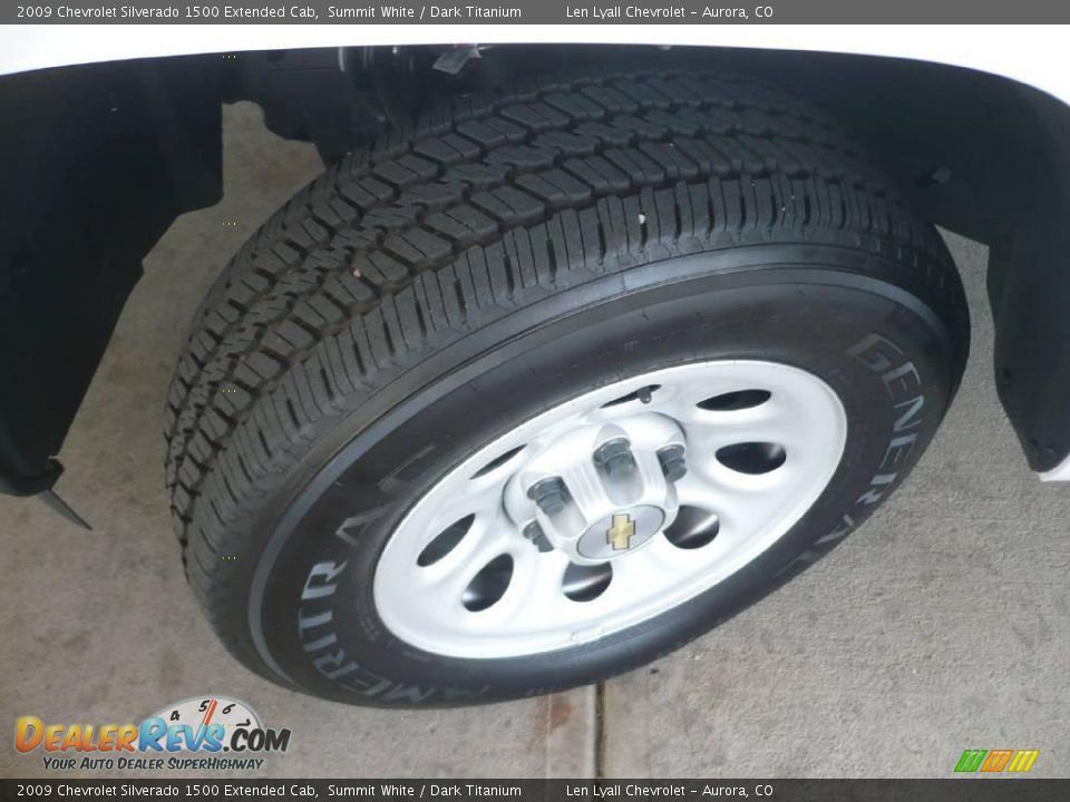 2009 Chevrolet Silverado 1500 Extended Cab Summit White / Dark Titanium Photo #19