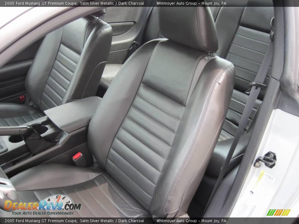 2005 Ford Mustang GT Premium Coupe Satin Silver Metallic / Dark Charcoal Photo #8