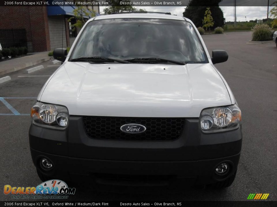 2006 Ford Escape XLT V6 Oxford White / Medium/Dark Flint Photo #3