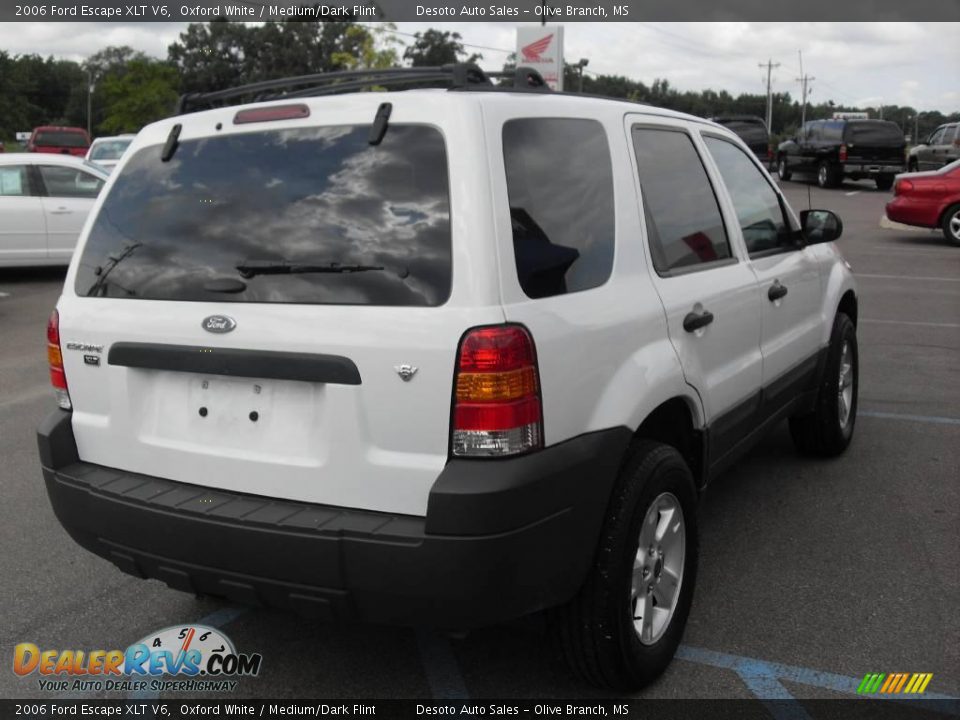 2006 Ford Escape XLT V6 Oxford White / Medium/Dark Flint Photo #6