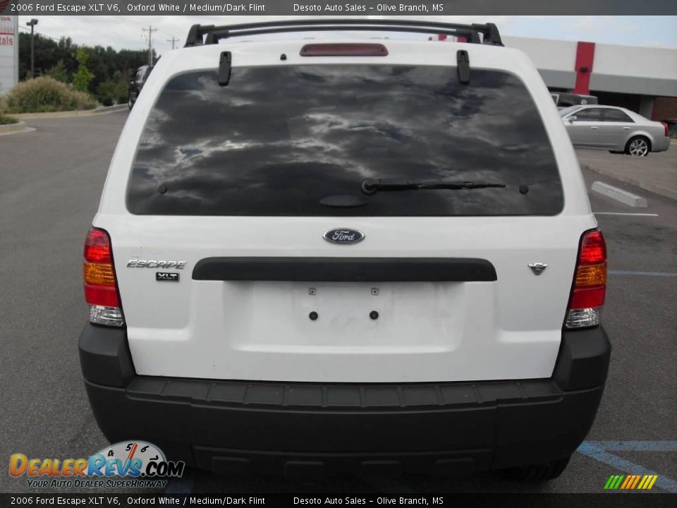 2006 Ford Escape XLT V6 Oxford White / Medium/Dark Flint Photo #7
