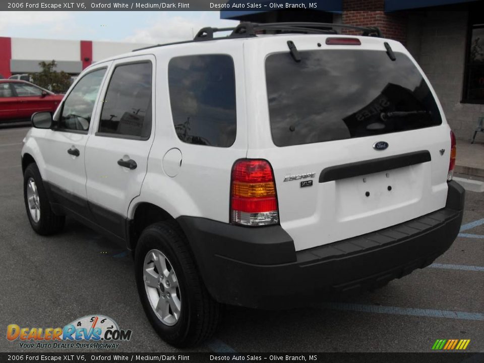 2006 Ford Escape XLT V6 Oxford White / Medium/Dark Flint Photo #8