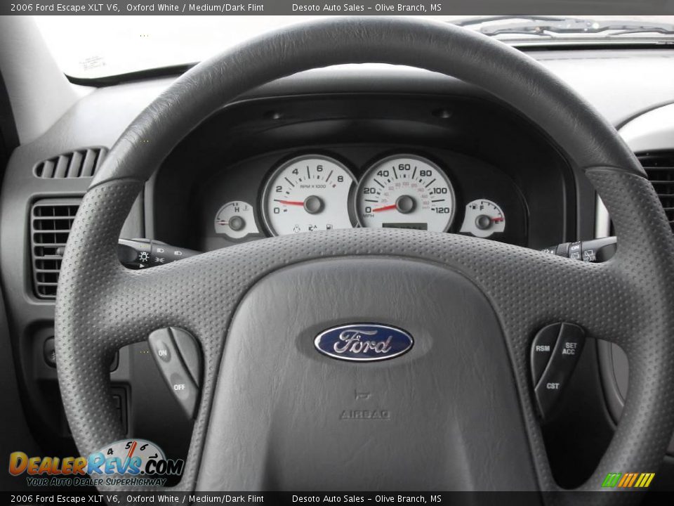 2006 Ford Escape XLT V6 Oxford White / Medium/Dark Flint Photo #10