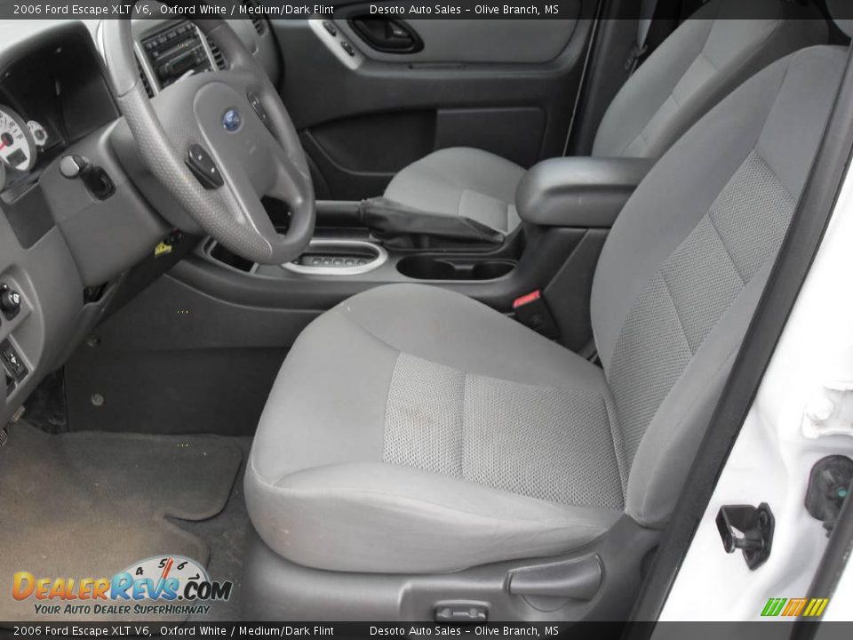 2006 Ford Escape XLT V6 Oxford White / Medium/Dark Flint Photo #13