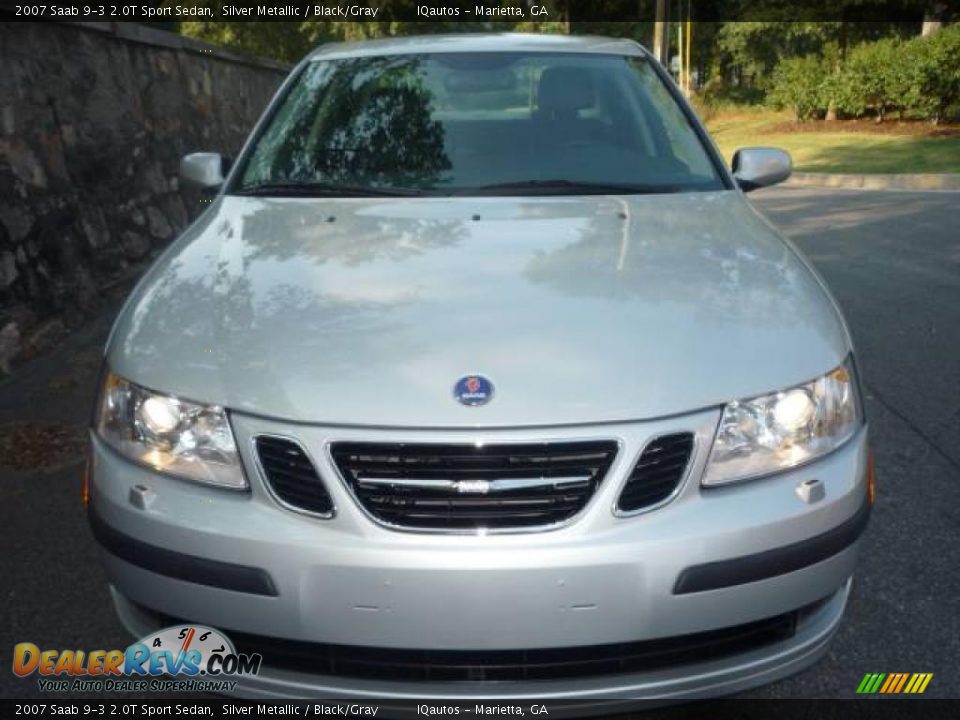 2007 Saab 9-3 2.0T Sport Sedan Silver Metallic / Black/Gray Photo #3