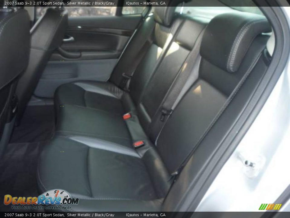 2007 Saab 9-3 2.0T Sport Sedan Silver Metallic / Black/Gray Photo #9