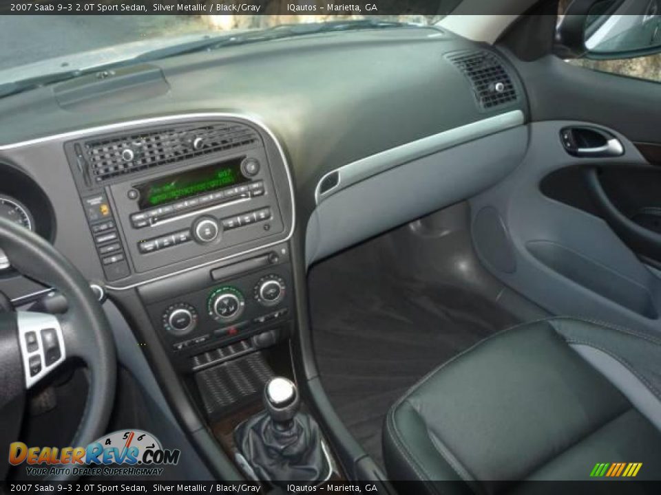 2007 Saab 9-3 2.0T Sport Sedan Silver Metallic / Black/Gray Photo #14