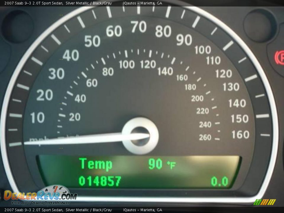 2007 Saab 9-3 2.0T Sport Sedan Silver Metallic / Black/Gray Photo #17