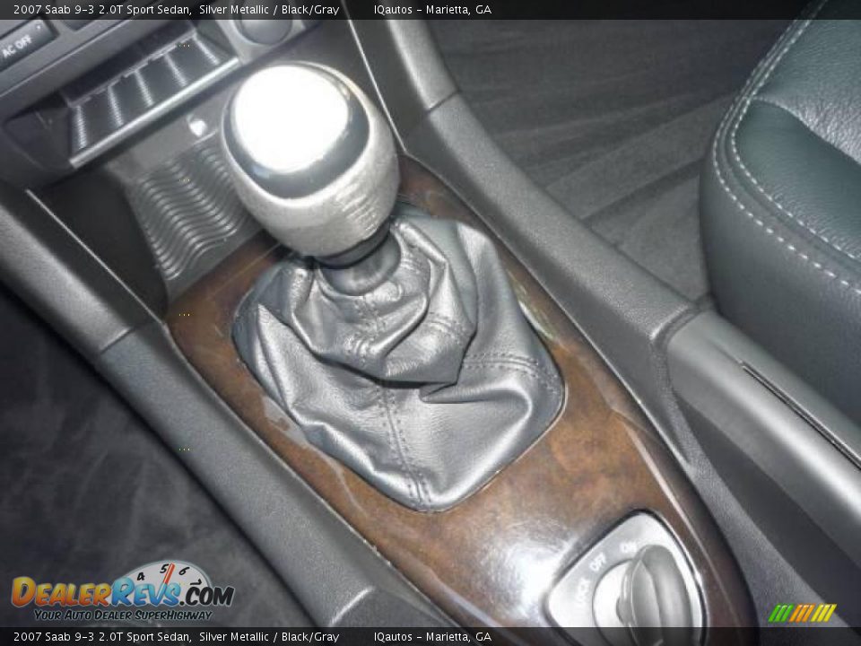 2007 Saab 9-3 2.0T Sport Sedan Silver Metallic / Black/Gray Photo #20