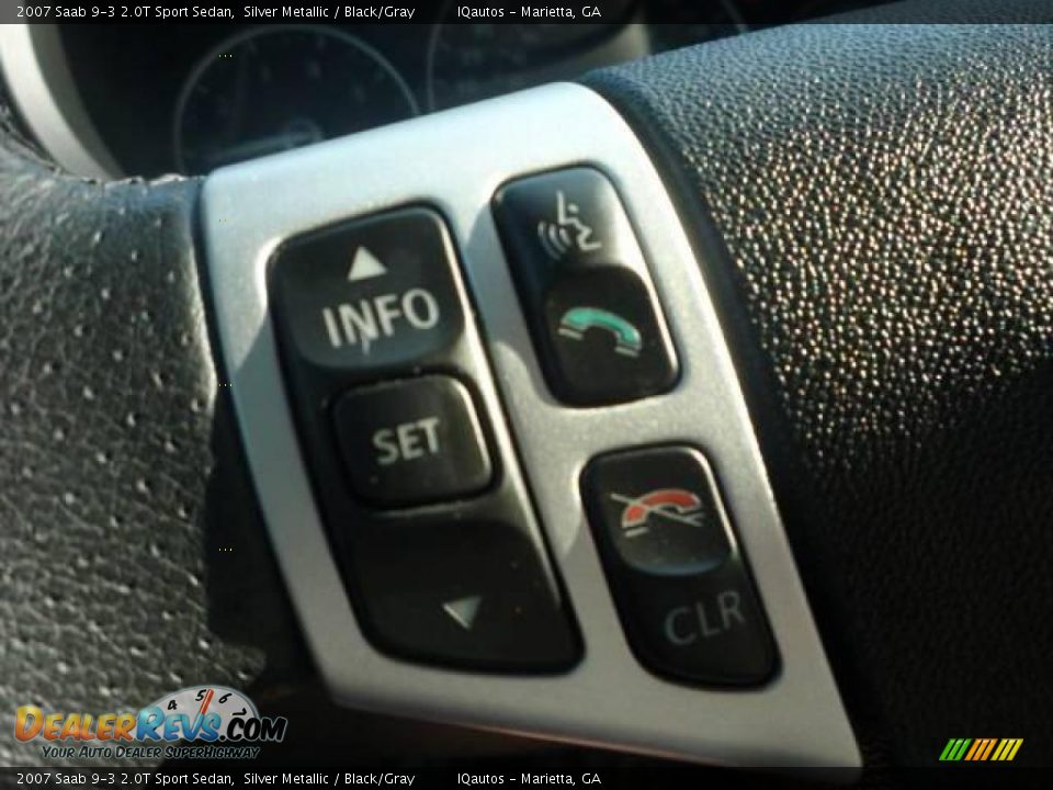2007 Saab 9-3 2.0T Sport Sedan Silver Metallic / Black/Gray Photo #21