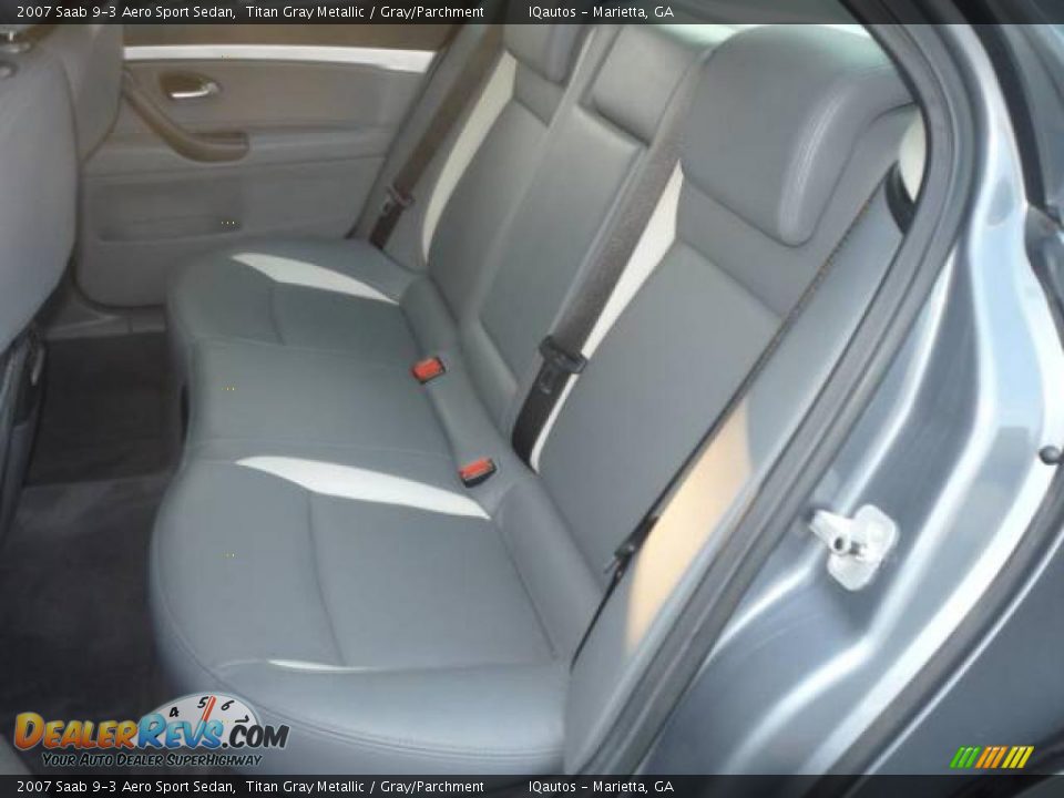 2007 Saab 9-3 Aero Sport Sedan Titan Gray Metallic / Gray/Parchment Photo #9