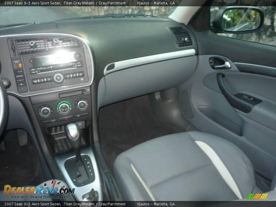 2007 Saab 9-3 Aero Sport Sedan Titan Gray Metallic / Gray/Parchment Photo #19
